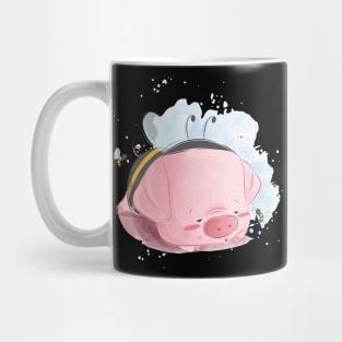 Cute Sleeping Pig Bumblebee Mug